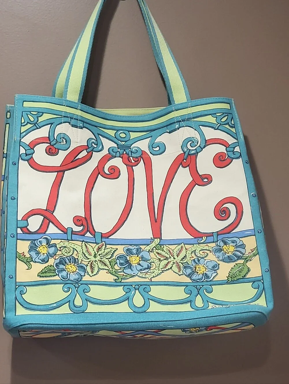 Brighton Tote Shoulder Bag “A Winters Love Note”